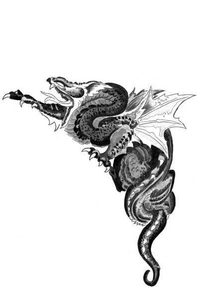 Векторы по запросу Японский дракон тату